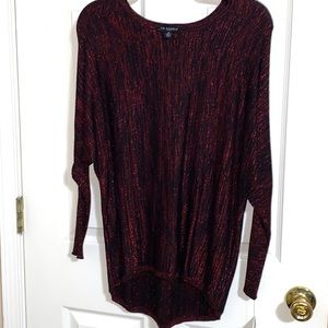 I.N. Studio Batwing Sparkle Sweater Size Petite Small